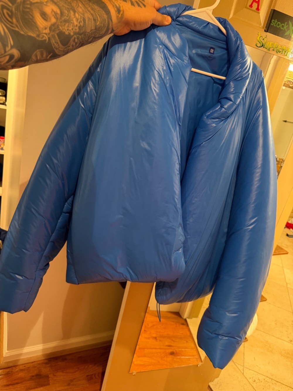 Yeezy Blue Puffer Jacket